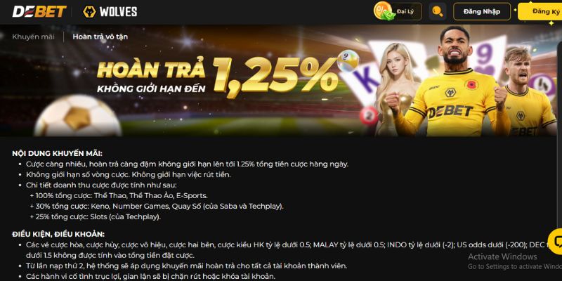 Hoàn trả hằng ngày là chính sách có lợi cho hội viên